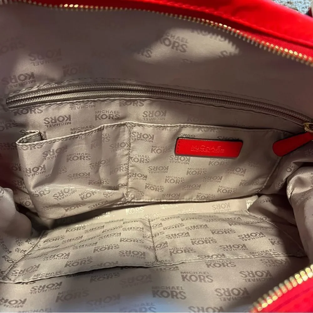 Michael Kors Ariana Large Red Tote. MSRP $280 Great Condition!!
